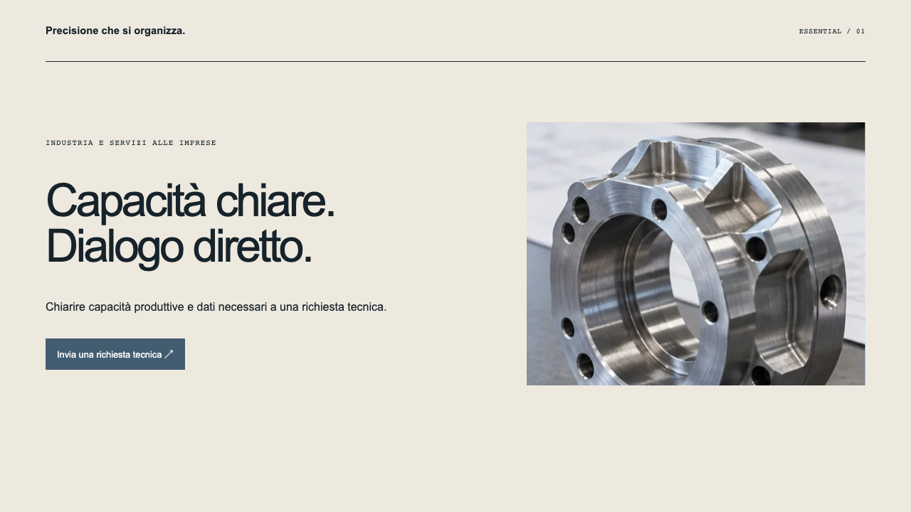 Composizione illustrativa Essential: Industria e servizi alle imprese