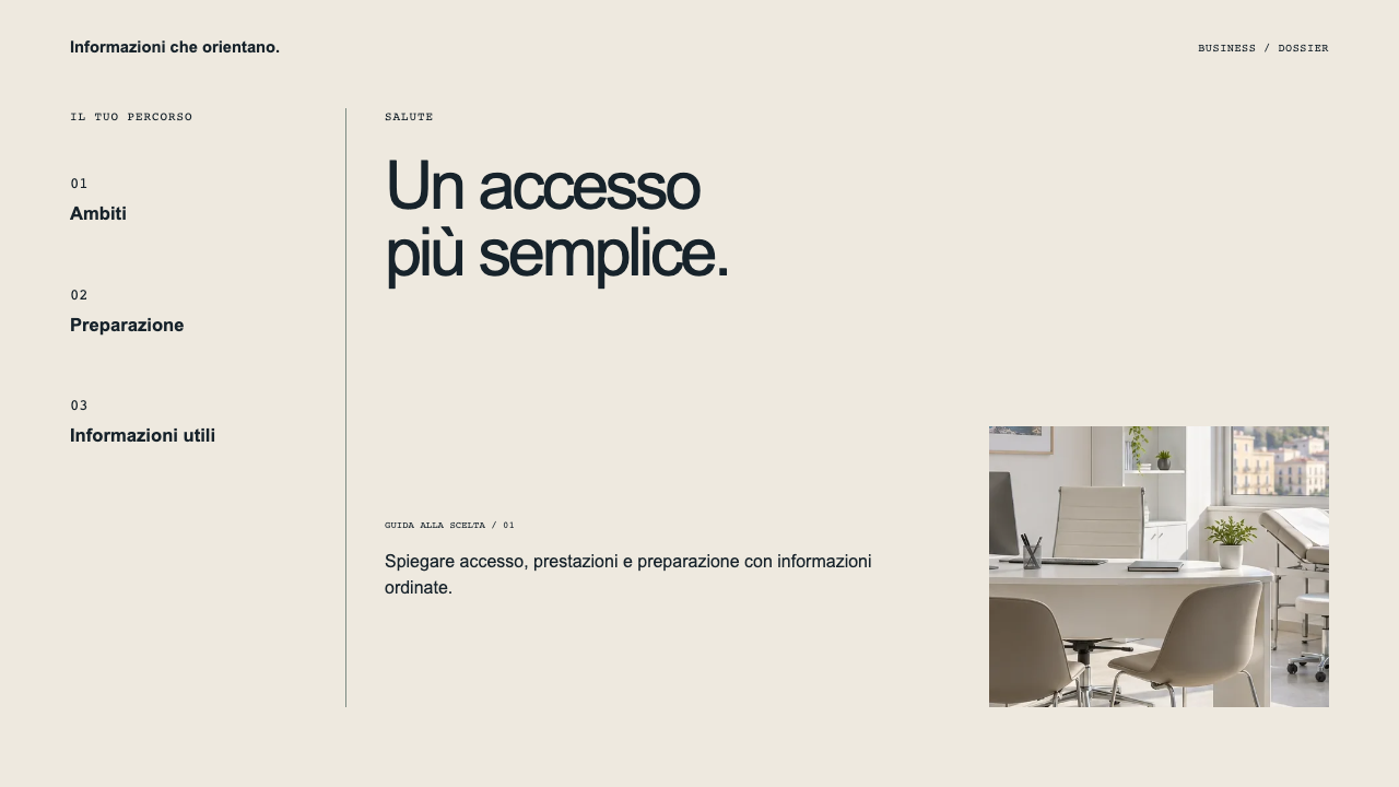 Composizione illustrativa Business: Salute